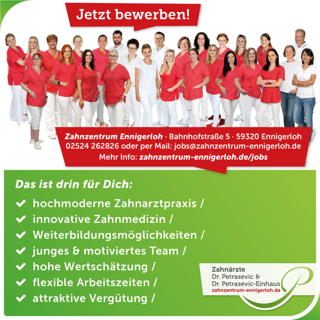 Jobangebot - Zahnärzte Dr. Petrasevic & Dr. Petrasevic-Einhaus